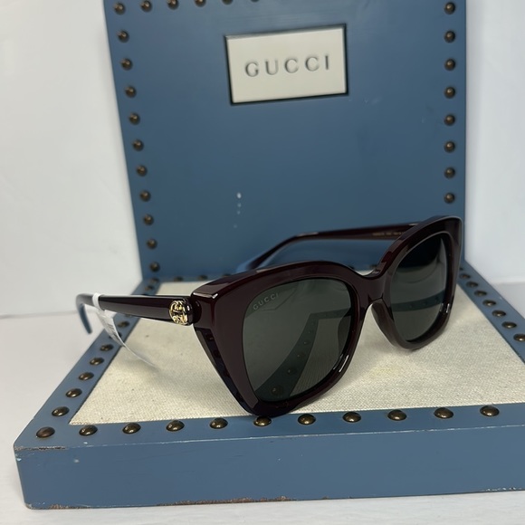 Authentic- New - Gucci Sunglasses Women\'s GG0921S 004 Brown /Grey  55-19-145mm main image 11